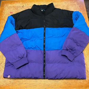 Men’s NWT Lego X  Target Puffer Vest/Jacket Blue/Purple Mens Size Extra Large.